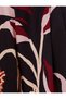 Wide Leg Patterned Regular Waist Trousers - 6