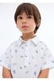Short-sleeved printed shirt