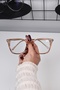 Flora Honey Color Pink Transparent Silver Frame Women's Blue Block Blue Light Protection Screen Glasses - 8