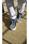 Melinta Stone Flat Sole Women's Denim Sneakers - 5