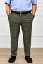 Men's Classic Comfortable Fit Khaki Linen Trousers