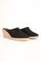 Authentic Handmade Closed Toe Straw Black Women's Linen Casual Slippers - 4