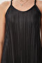 Strappy Summer Pleated Dress Black Ldz0005 - 6