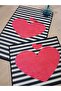 Heart Patterned, Non-Spill Organic Cotton Woven Base 2-Piece Toilet Seat Set - 5