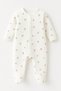 Baby Girl Newborn Jumpsuit Floral Patterned Flexible Snap Jumpsuit Hospital Release Baby Gift - 2