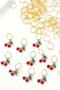 Cute Cherries Hair Earrings Children's Hair Accessory Set 50 pieces - 7