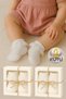 Girl's Cotton Lace Baby Socks (Set of 2 Boxed) Booties Socks - 3