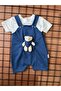 Set of 2 Baby Rompers with Cute Plush Teddy Bear - 8