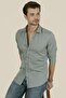 Water Green Slimfit Men's Shirt - 3
