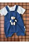 Set of 2 Baby Rompers with Cute Plush Teddy Bear - 4
