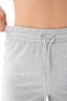 Women's Gray Palazzo Ribbed Wide-Leg Ribbed Knit Sweatpants - 3