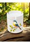 Bird Printed 3-Piece Ceramic Ashtray Ash Tray - Birthday Gift for Men and Women - 3