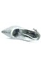 Feles open back transparent stone detailed cinderella women's high heel shoes silver - 5