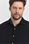 Long Sleeve Men's Shirt with Muslin Collar - 4030 - 4