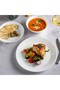 20 Pcs Opal ware Dinner set 6 Dinner plate 6 Dessert plate 6 Bowls 2 Serving Bowl - 5