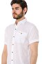 Men's Shirt Collar Short Sleeve Linen Shirt - 4510 - 5