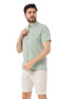 Men's Prevailing Collar Short Sleeve Linen Shirt - 4520 - 5
