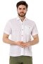Men's Shirt Collar Short Sleeve Linen Shirt - 4510 - 4