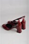 Seç 8355 Heeled Shoes (Heel Height: 6 cm) Claret Red Patent Leather - 5