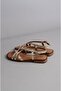 Select 16213 genuine leather women's sandal gold - 5