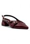 Cross Strap Low Heel Evening Dress Patent Leather - 3