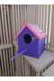 Wooden Budgie Lovebird Bird House Folluk 15X15X20 cm - 3