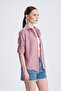 |   Women's Oversize Basic Shirt - Comfortable Fit, Buttoned Long Sleeve Casual Shirt - 8
