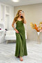 Women's Hazel Khaki Rope Strap Ayrobin Maxi Summer Dress - 6