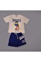 Boy's Character Detailed T-Shirt and Shorts Set - 4