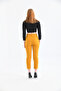 Women's Mustard Leg Detailed Fabric Trousers - 8