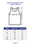 Men's Wide Bias Tank Top 100% Cotton Ribbed Gray 3 Pack - 5