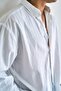 Men's Relax Fit Relaxed Cut Slim Shirt White - 4