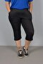All Day with You! Large Size Denim Look Combed Cotton Capri - 2