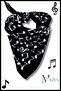 Black and White Music Patterned Musical Note Bandana – Rhythm Your Style 50X50