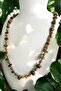 Genuine Tiger's Eye & Wood Jasper Natural Stone Long Unisex Necklace (70-80 cm)