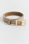 Rectangular Buckle Faux Leather Belt Mink