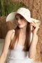Straw Hat Summer White Color Pearl Stone Pearl Bridal Honey Moon Beach Holiday - 4