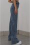 Lucy Medium Snow Super High Waist 90's Power Lycra Colorfast Jeans Palazzo Pants - 3