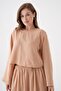 Women's Mink Bamboo Fabric Skirt and Blouse Bottom/Top Set 29246 - 3