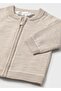 Baby Boy Zippered Cardigan Beige 1395 - 4