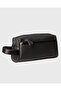 Shaving and Makeup Travel Bag Unisex |   1018 Black Vegan Leather - 2