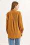 Collar Stone Detailed Woven Ayrobin Shirt Brown - 4