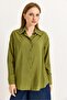Collar Stone Detailed Woven Ayrobin Shirt Khaki