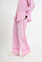 Women's Striped Casual Suit - 4