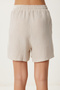 Striped Muslin Shorts Cream Lsa0013 - 5