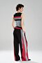 Women's Stripe Detailed and Denim Garnished Design Slim Fit Vest - 6