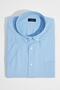 Men's Plus Size Short Sleeve Lapel Button Cotton Pocket Solid Blue Shirt - 2