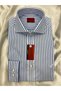 Interview Woven Blue Striped Slim Fit Shirt - 3
