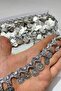 Silver Color Coin Sequin Strip Beads - 4