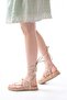 1001-1001 Rose Ankle Lace Women's Sandals - 4